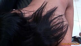 Chubby Thai Ladyboy Ava Jerks Off In Amateur POV