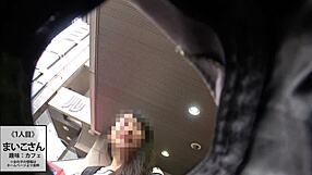 japanese amateur babe's sloppy blowjob ends in hot facial