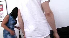 Big Booty White Wife's Ass Stretched by BBC While Cuck Husband Watches Nearby