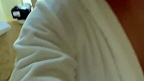 damn i'm stroking my monster cock in hotel room window wide open