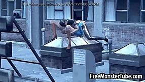 What if Supergirl's pussy gets licked raw by Catwoman outdoors?