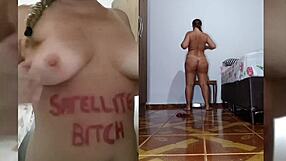 bbw milf slut strips red lingerie panties sweater rips clothes for pov dildo toy fuck full movie