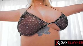 bbw jenna starr gulps black cock then bounces wildly