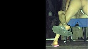 took stepmom to haunted house, fucked her standing then floor—her moans were exquisite!