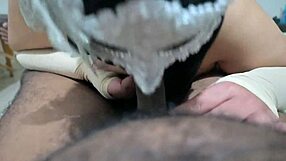 arab muslim babe slurps huge indian boy's throbbing cock