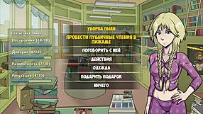 horny student maid slut deepthroats teacher cock cums in mouth on tits