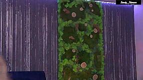 i love sandy hansons perky natural tits teasing in her sexy strip dance fingering