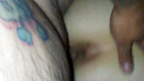 Sharing Tinder black ebony babe in wild interracial threesome blowbang