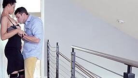 Amethyst Banks' Skinny Ebony Ass Takes Anal Pounding on Sunday With Deepthroat Cowgirl Ride