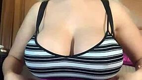 Blondie Fesser shakes huge natural tits in live show dirty talking your dirtiest questions