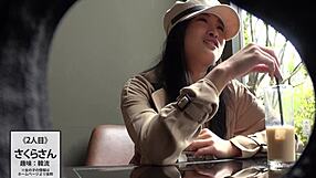 japanese amateur babe's sloppy blowjob ends in hot facial