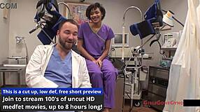 jackie bane's gyno exam exposed nurse lilith rose gloves deep hidden cam shock!