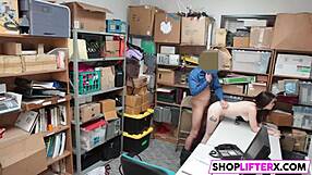 punishing sexy shoplifting teen anastasia with huge cock slamming her tight holes