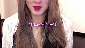 mysterious busty crossdresser strokes off live on cam