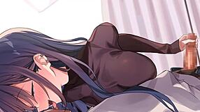 neighbor big sis tempts guy with girlfriend into naughty milking session