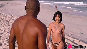 Cute Latina Finds Monster Cock On Beach Drags For Bareback Pounding Rough