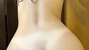 Shower-Fresh Skinny Roommate Rides Huge Cock Doggystyle in Dorm