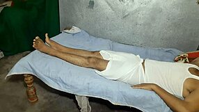 Bahu's tight virgin pussy gets fucked hard by sasur at ranch.