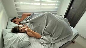 Madrastra Shares Hotel Bed with Husband and Hijastro Leading to Wild Sex