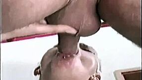 he fucks blonde whore pussy until cum drips everywhere