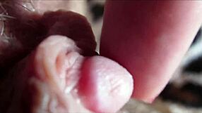 i watch my huge clit pulse in orgasm closeup