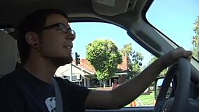 brunette milf mommy licks balls deepthroats then rides huge cock doggystyle on bed