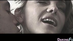 classy euro babe strokes cock before hardcore fucking and jizz facial