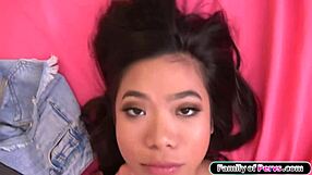 Petite asian stepdaughter craves stepdad's monster cock cum pov taste.