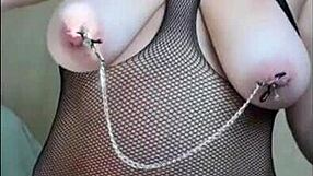 i shove huge dildo deep in hairy bbw pussy saggy tits squirt dirty talk