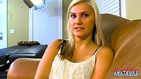 hey kinky blonde coeds bailey and olyssia why not suck each other's shaved twats then share a fat cock for cumshots?