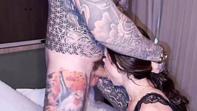 i deepthroat suck this tattooed bodybuilder's monster cock rough