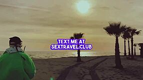 tourist dominates cute shaved teen from beach storage with huge dildo ass gape piss and anal fuck