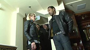 damn this blonde milf mommy with big tits takes it doggystyle bent over bed