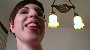 astrid's sybian ride for cash builds to explosive big tits orgasm pov