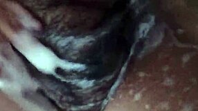 Chubby latina in lingerie toys her big natural tits belly craving hot submissive play