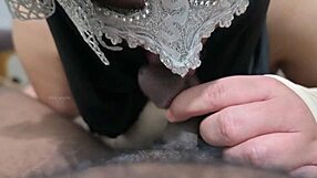 arab muslim babe slurps huge indian boy's throbbing cock