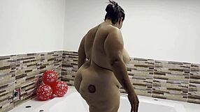 infieles sneak bathroom sex big ass latina milf rides huge cock doggystyle moaning loud