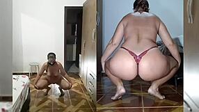 bbw milf slut strips red lingerie panties sweater rips clothes for pov dildo toy fuck full movie