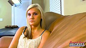 hey kinky blonde coeds bailey and olyssia why not suck each other's shaved twats then share a fat cock for cumshots?