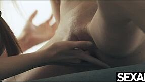 Watch this flexible lesbian devour her sexy redhead girlfriend's puffy clit and hot pussy yoga style!!