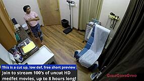 jackie bane's gyno exam exposed nurse lilith rose gloves deep hidden cam shock!