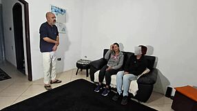 i couldn't resist fucking my son's girlfriend bent over while he watches