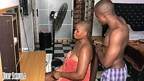 wife's sexy shower curves drive muscular husband to monster cock pounding in steamy session