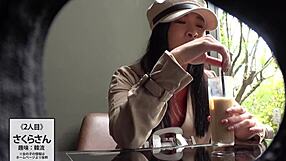 japanese amateur babe's sloppy blowjob ends in hot facial