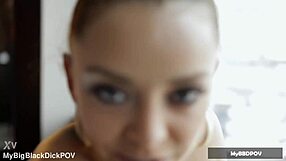 Stretching Petite French Liza Del Sierra's Shaved Asshole And Pussy With Big Black Cock