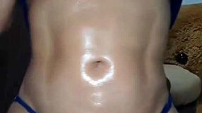 damn this sexy colombian teen's big ass takes that anal dildo deep while squirting solo