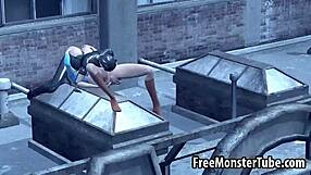 What if Supergirl's pussy gets licked raw by Catwoman outdoors?