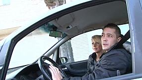 damn this blonde milf mommy with big tits takes it doggystyle bent over bed