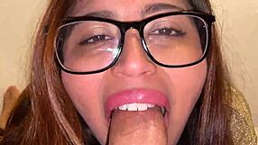 Cum deep in my mouth before my lactating husband shows up for this taboo blowjob