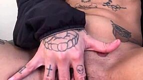 French cutie rams huge dildos deep in ass and squirts wildly!